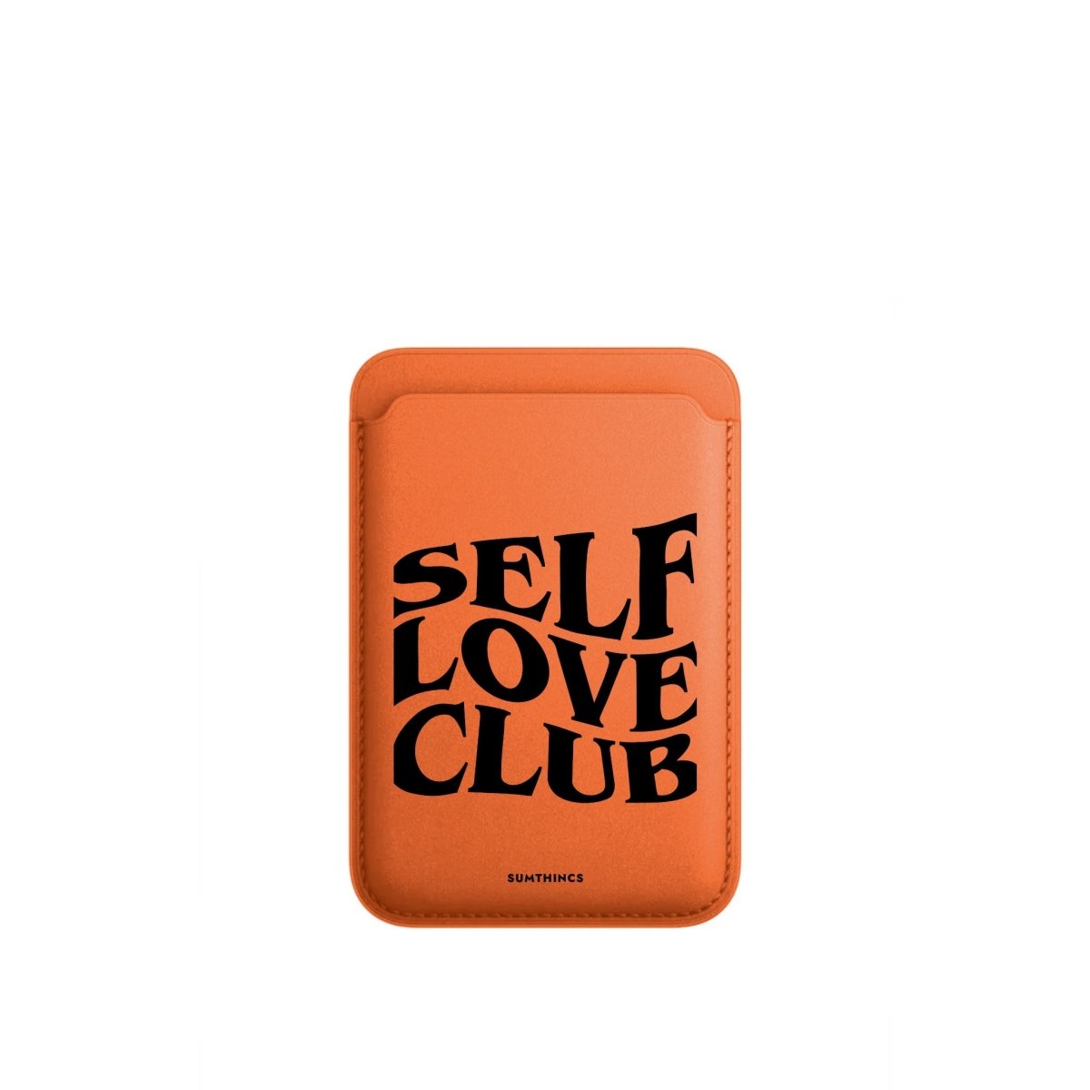 Self Love Club MagSafe Deri Cüzdan Wallet Turuncu - Sumthincs