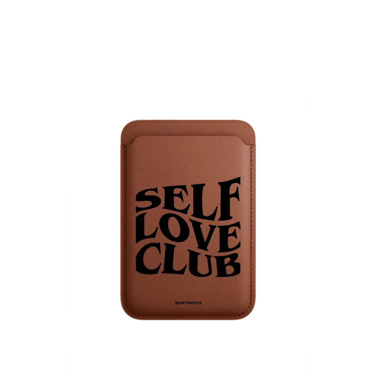 Self Love Club MagSafe Deri Cüzdan Wallet Kahverengi - Sumthincs
