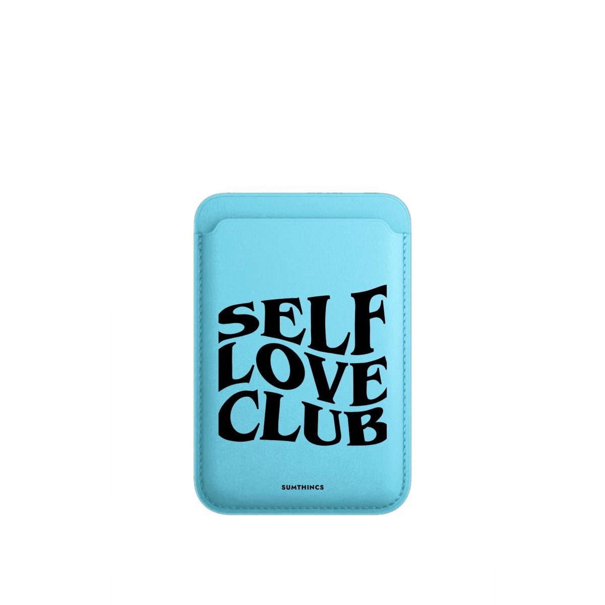 Self Love Club MagSafe Deri Cüzdan Wallet Mavi - Sumthincs