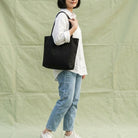 Siyah Large Tote Çanta - SUMTHINCS