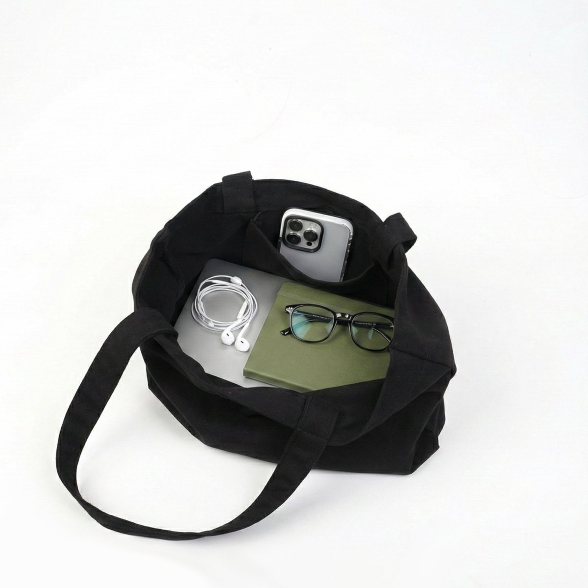 Siyah Large Tote Çanta - SUMTHINCS