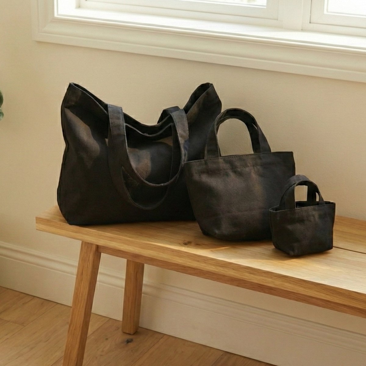 Siyah Small Tote Çanta - SUMTHINCS