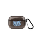 Smiley AirPods Pro 2 Şeffaf Silikon Kılıf Siyah - SUMTHINCS