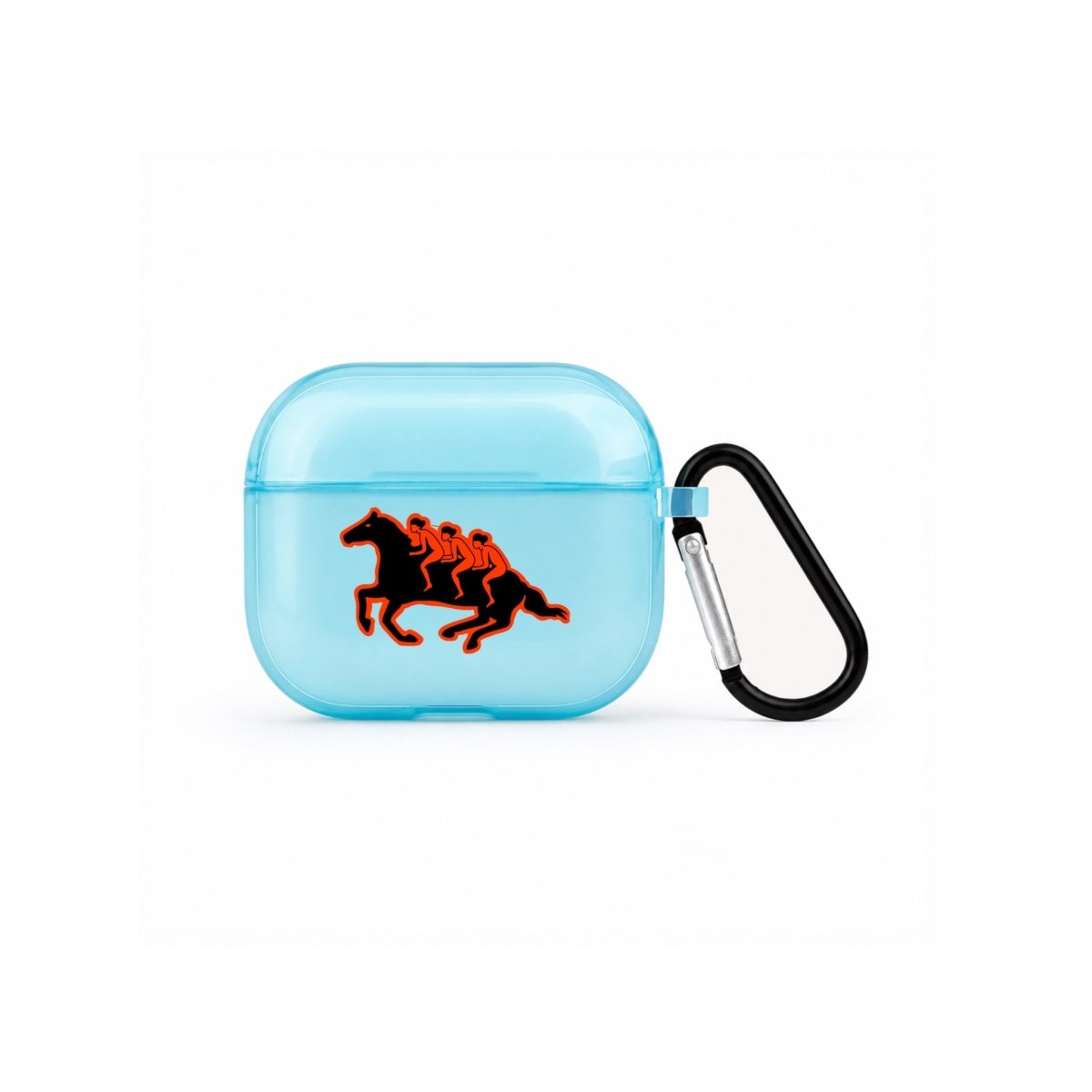 Somewhere AirPods 3 Şeffaf Silikon Kılıf Mavi - Sumthincs