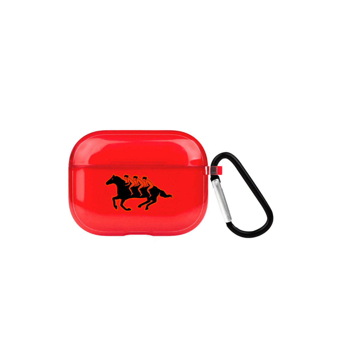 Somewhere AirPods Pro Şeffaf Silikon Kılıf Kırmızı - SUMTHINCS