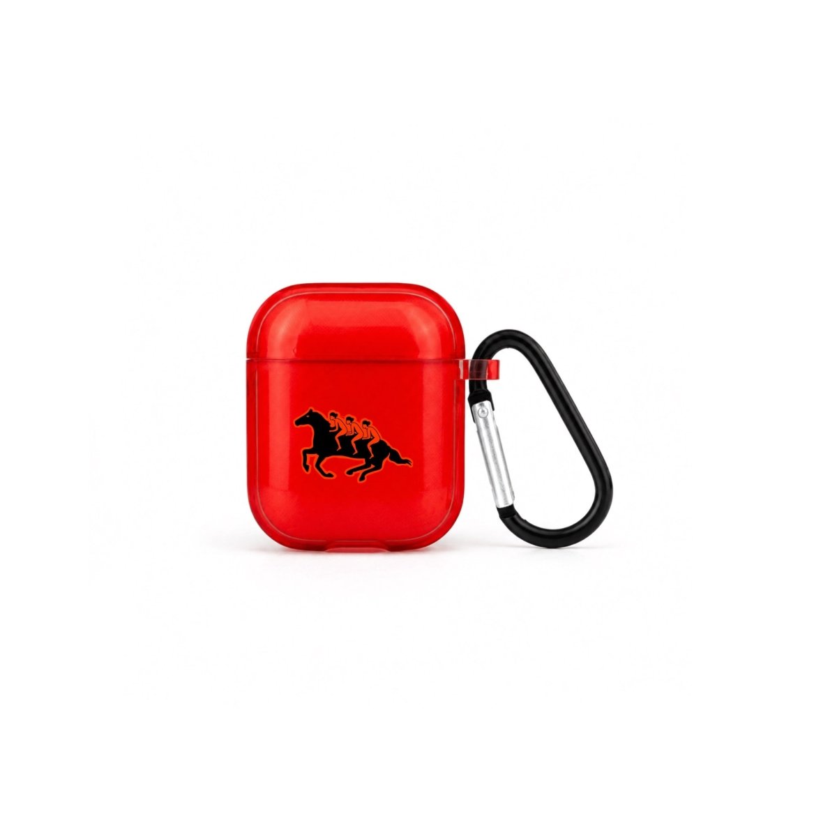 Somewhere AirPods Şeffaf Silikon Kılıf Kırmızı - Sumthincs