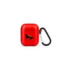 Somewhere AirPods Şeffaf Silikon Kılıf Kırmızı - Sumthincs
