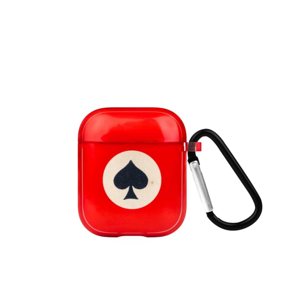 Spade AirPods Şeffaf Silikon Kılıf Kırmızı - SUMTHINCS