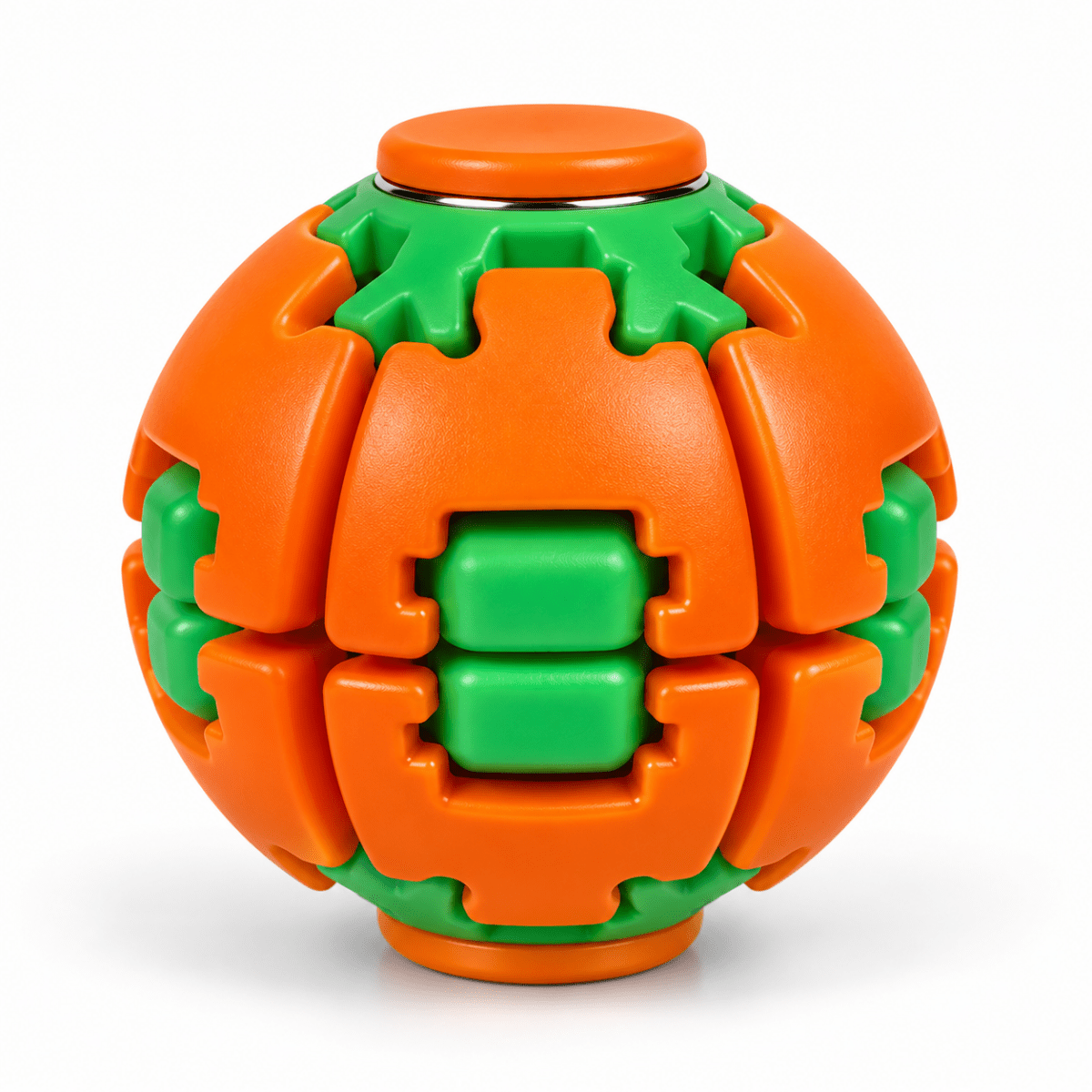 Spin Ball – Bas Döndür Fidget Stres Topu Turuncu - Sumthincs