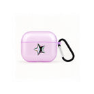 Stars AirPods 3 Şeffaf Silikon Kılıf Lila - Sumthincs