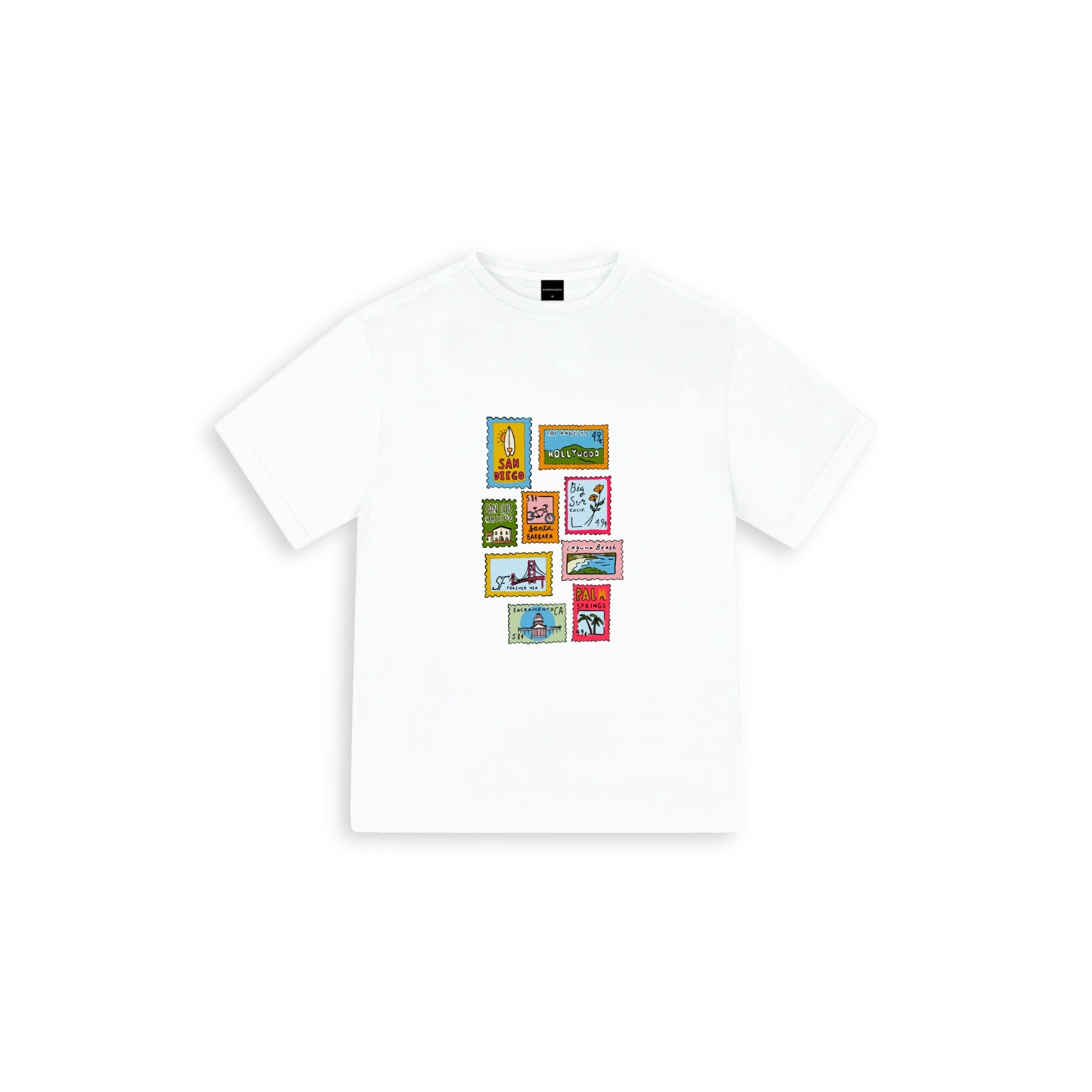 The Ground Tour Oversize Large T-shirt Beyaz - SUMTHINCS