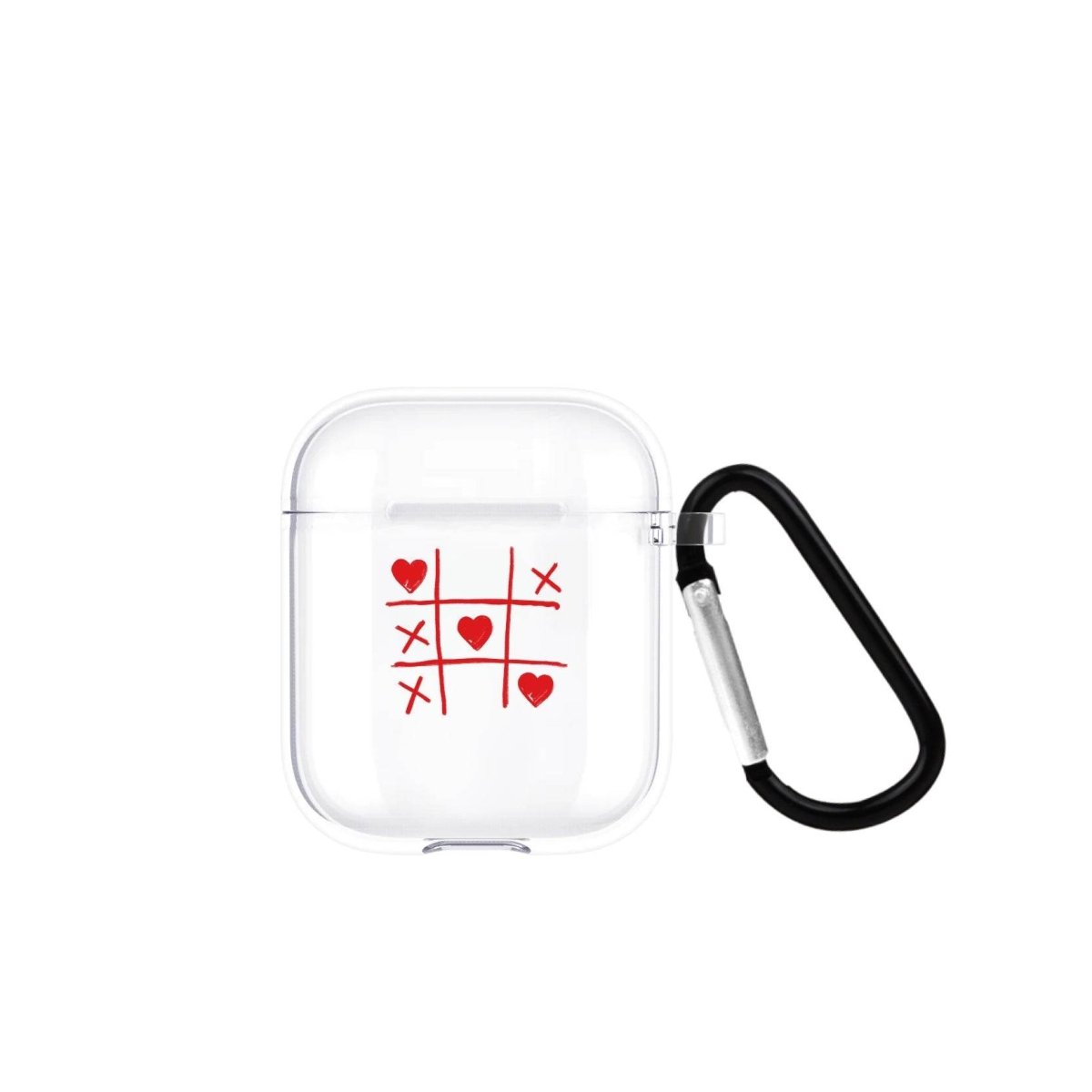 Tic Tac Toe AirPods Şeffaf Silikon Kılıf Beyaz Şeffaf - SUMTHINCS