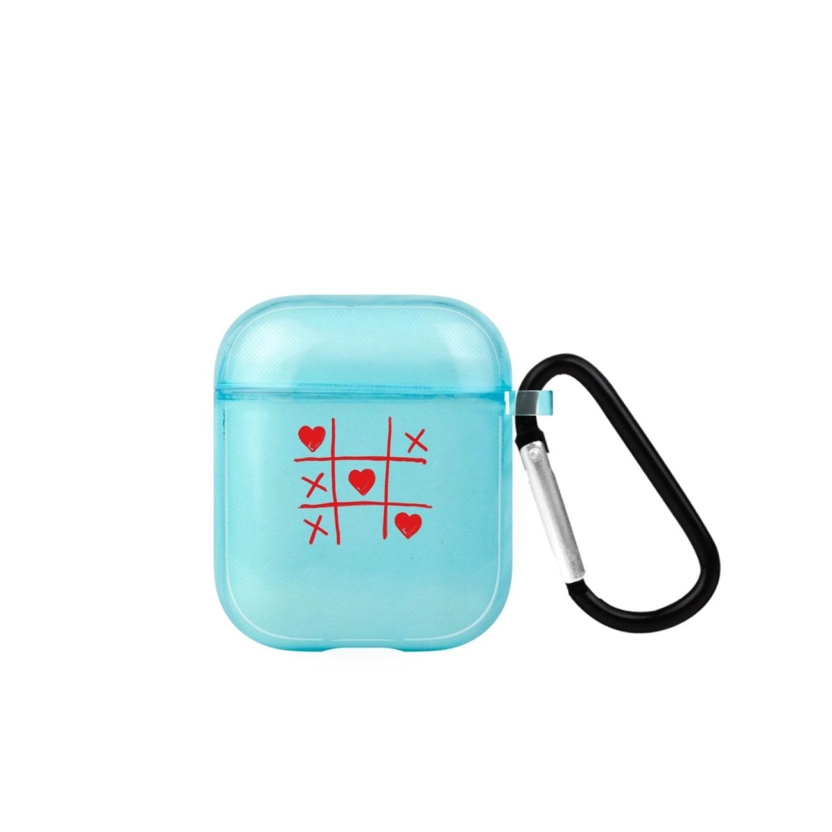 Tic Tac Toe AirPods Şeffaf Silikon Kılıf Mavi - SUMTHINCS