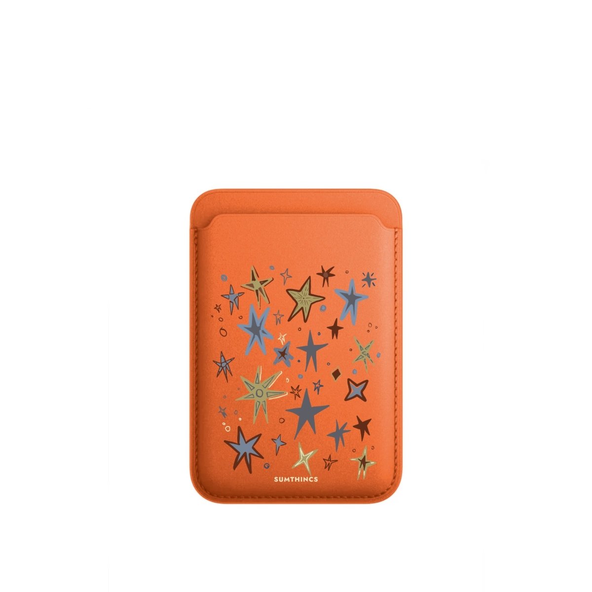 Twinkle MagSafe Deri Cüzdan Wallet Turuncu - Sumthincs