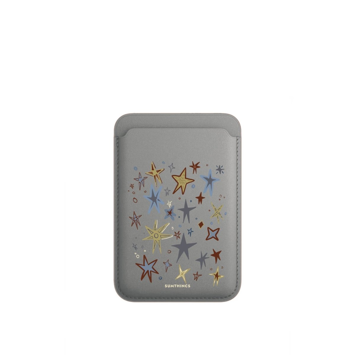 Twinkle MagSafe Deri Cüzdan Wallet Gri - Sumthincs