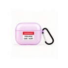 Warning AirPods 3 Şeffaf Silikon Kılıf Lila - Sumthincs