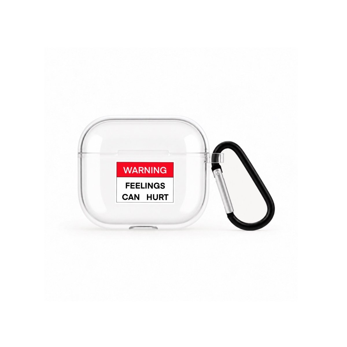 Warning AirPods 3 Şeffaf Silikon Kılıf Beyaz Şeffaf - Sumthincs