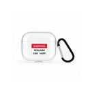 Warning AirPods 3 Şeffaf Silikon Kılıf Beyaz Şeffaf - Sumthincs