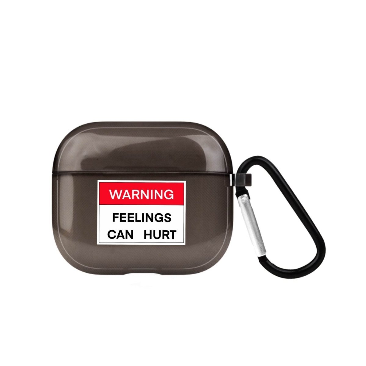 Warning AirPods 3 Şeffaf Silikon Kılıf Siyah - SUMTHINCS