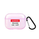 Warning AirPods Pro Şeffaf Silikon Kılıf - SUMTHINCS