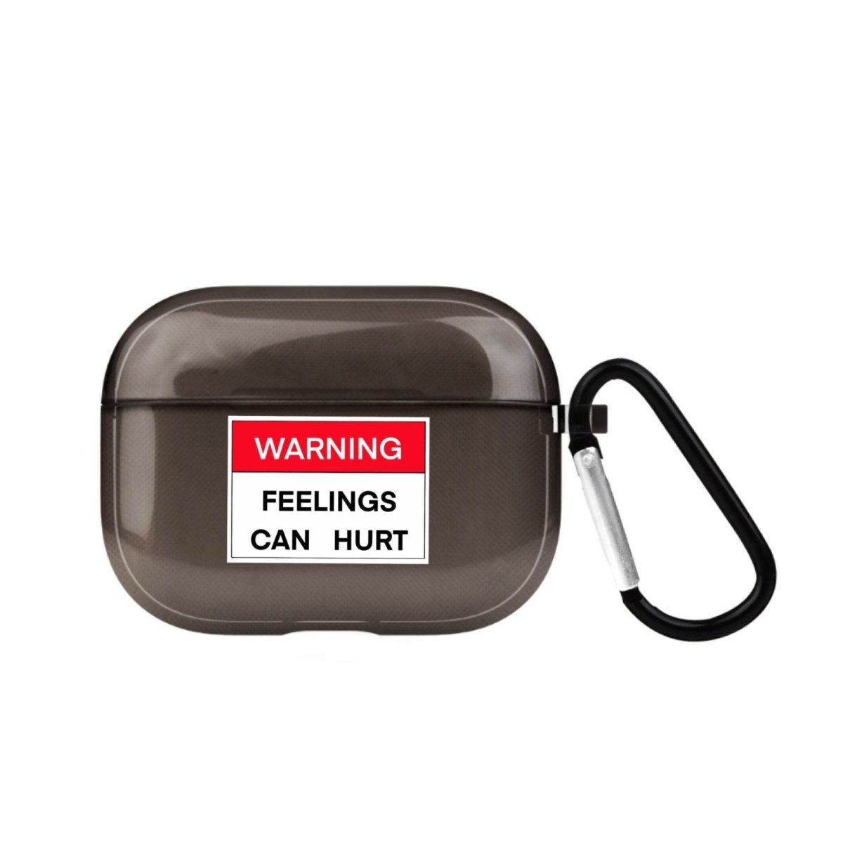 Warning AirPods Pro Şeffaf Silikon Kılıf Siyah - SUMTHINCS