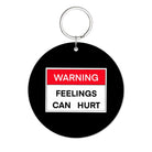 Warning Glossy Yuvarlak Anahtarlık - SUMTHINCS