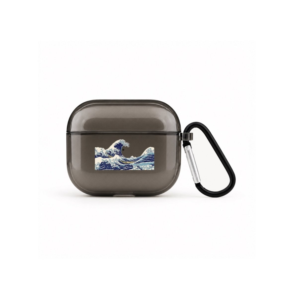 Waves AirPods 3 Şeffaf Silikon Kılıf Siyah - Sumthincs
