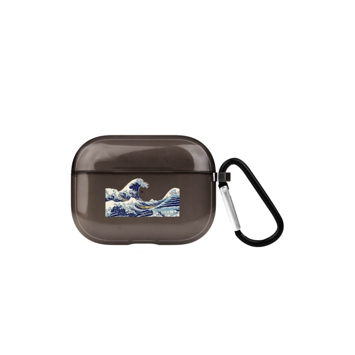 Waves AirPods Pro Şeffaf Silikon Kılıf Siyah - SUMTHINCS