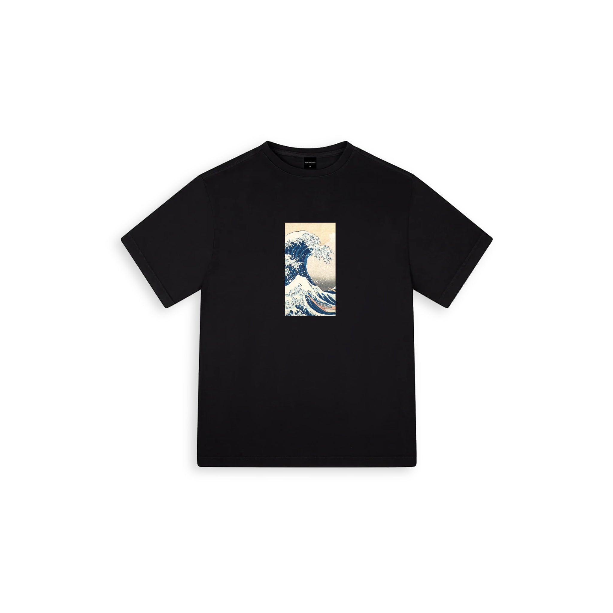 Waves Oversize Large T-shirt Siyah - SUMTHINCS