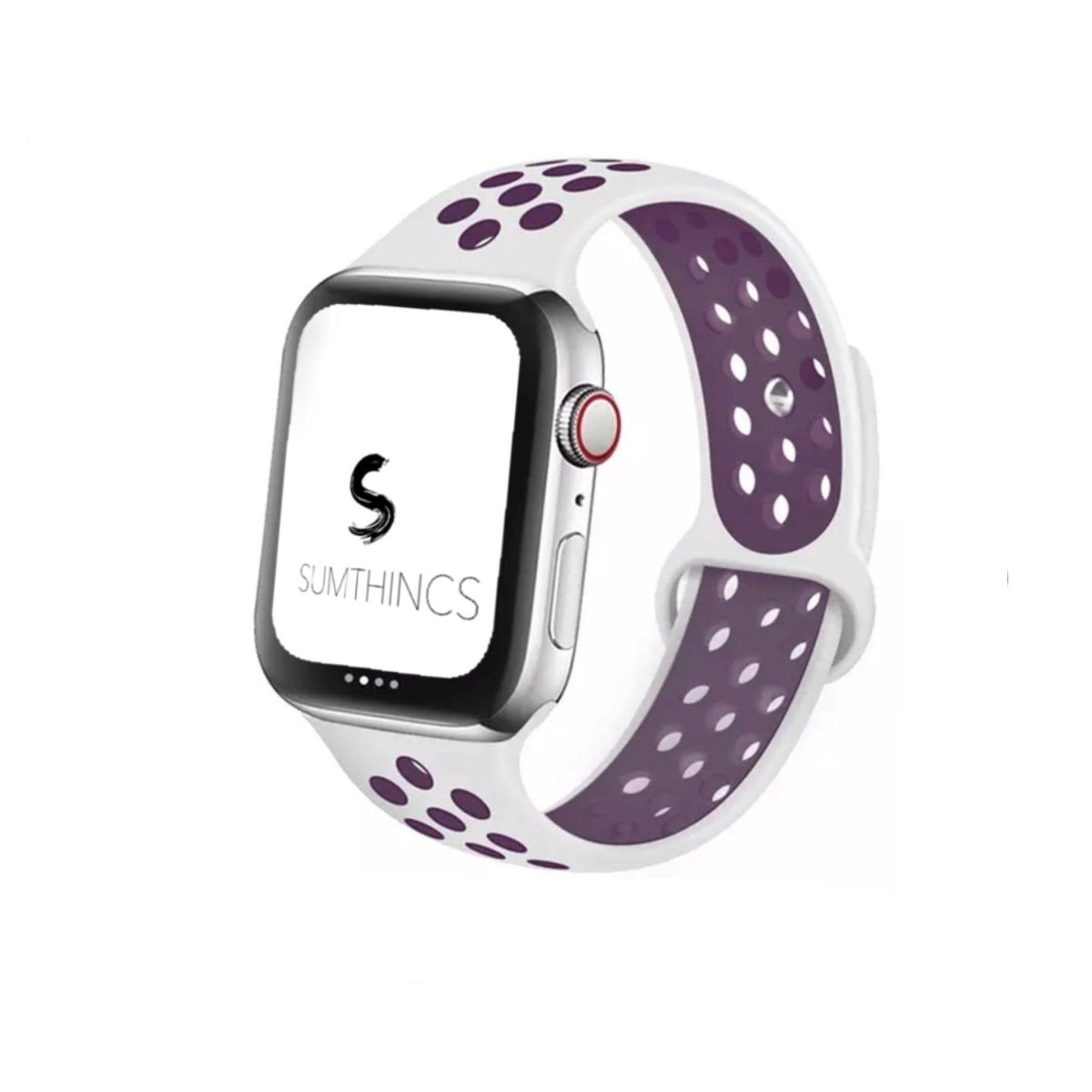 White and Purple Delikli Spor Kordon - SUMTHINCS