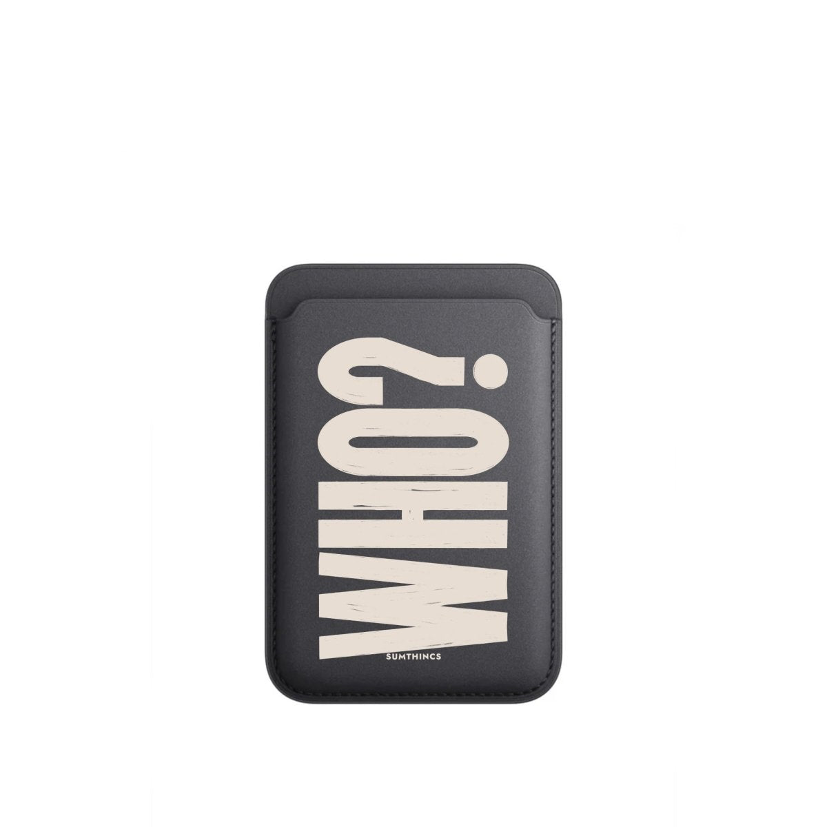 Who? MagSafe Deri Cüzdan Wallet Siyah - Sumthincs