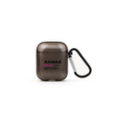 Xanax AirPods 1. ve 2. Nesil Şeffaf Silikon Kılıf Siyah - Sumthincs
