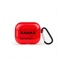 Xanax AirPods 3 Şeffaf Silikon Kılıf Kırmızı - Sumthincs