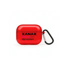 Xanax AirPods Pro Şeffaf Silikon Kılıf Kırmızı - Sumthincs
