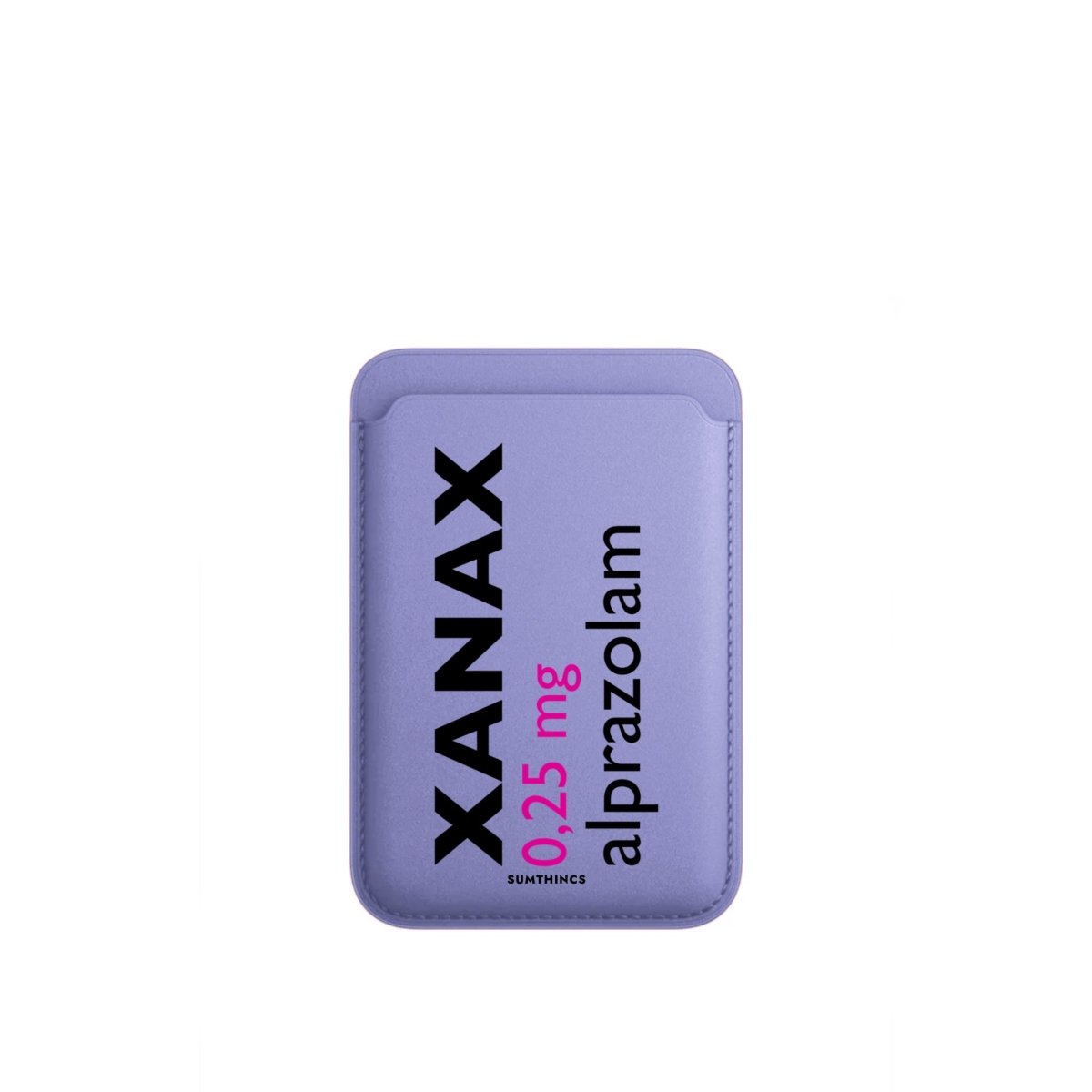 Xanax MagSafe Deri Cüzdan Wallet Lila - Sumthincs