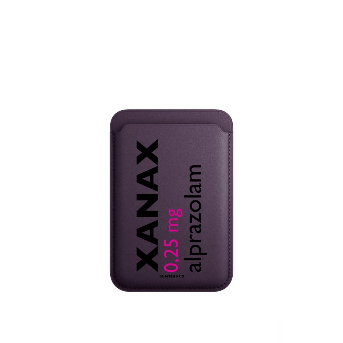 Xanax MagSafe Deri Cüzdan Wallet Mor - Sumthincs