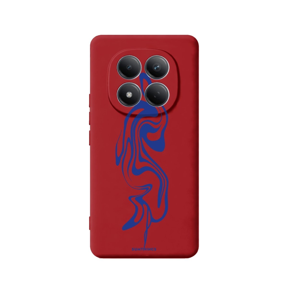 Xiaomi Abstract Ink Premium Telefon Kılıfı Kırmızı - Sumthincs