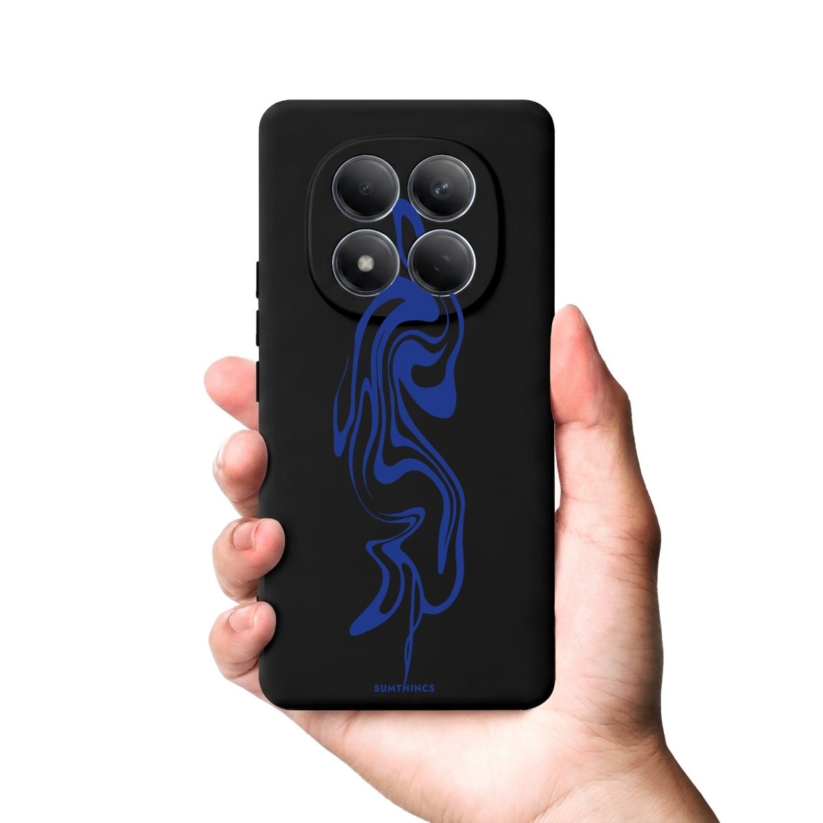 Xiaomi Abstract Ink Premium Telefon Kılıfı Gri - Sumthincs
