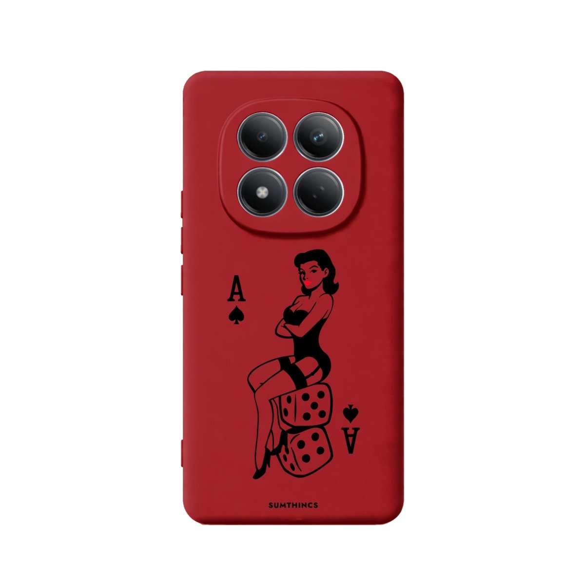 Xiaomi Ace Queen Premium Telefon Kılıfı Kırmızı - Sumthincs
