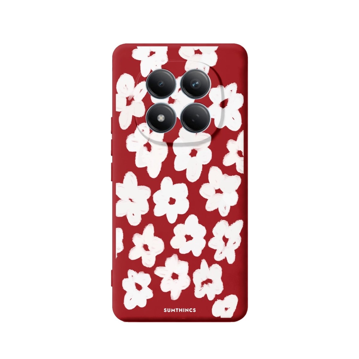 Xiaomi Blossoms Premium Telefon Kılıfı Kırmızı - Sumthincs