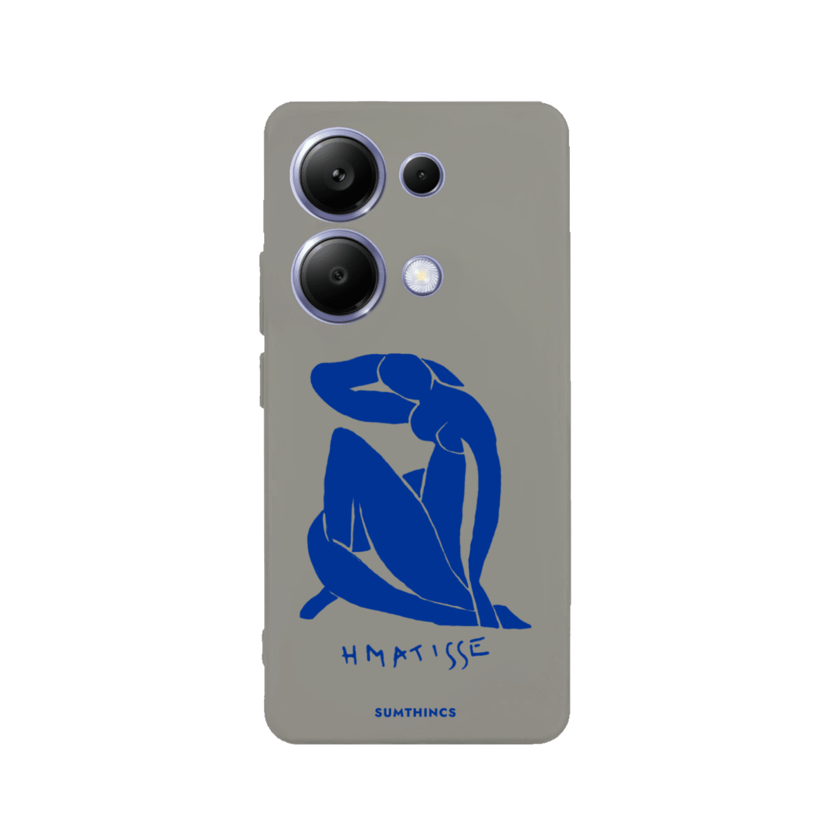 Xiaomi Blue Woman Premium Telefon Kılıfı Gri - Sumthincs