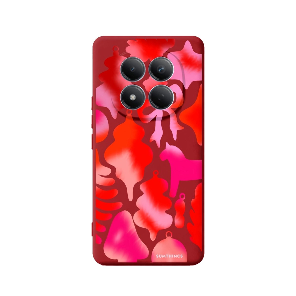 Xiaomi Blush Bells Premium Telefon Kılıfı Kırmızı - Sumthincs