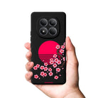 Xiaomi Cherry Blossom Dawn Premium Telefon Kılıfı Gri - Sumthincs