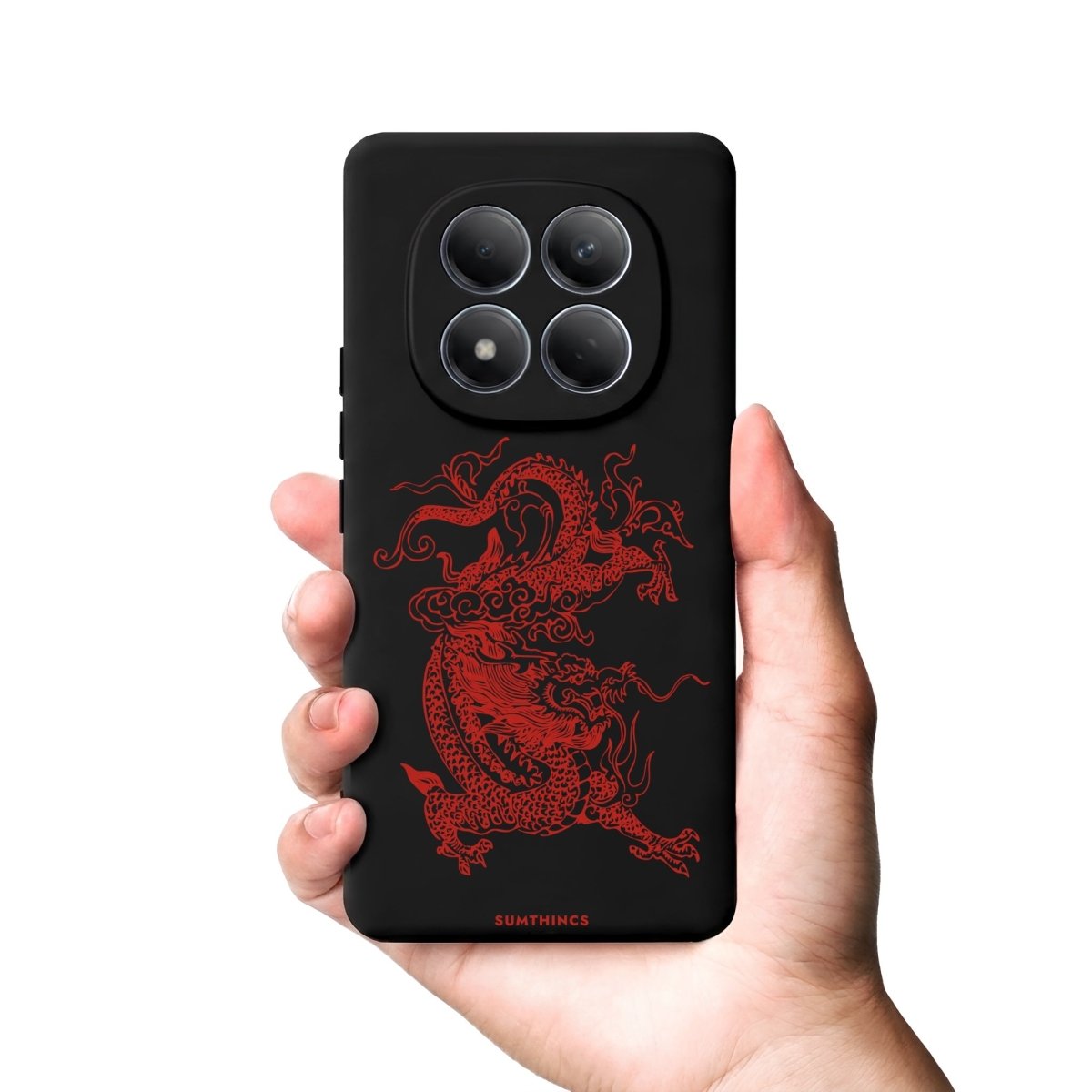 Xiaomi Dragon Premium Telefon Kılıfı Gri - Sumthincs