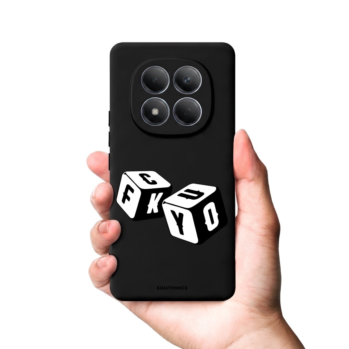 Xiaomi Fck You Premium Telefon Kılıfı Gri - Sumthincs