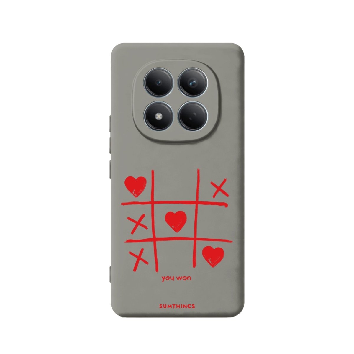 Xiaomi Love Game Premium Telefon Kılıfı Gri - Sumthincs