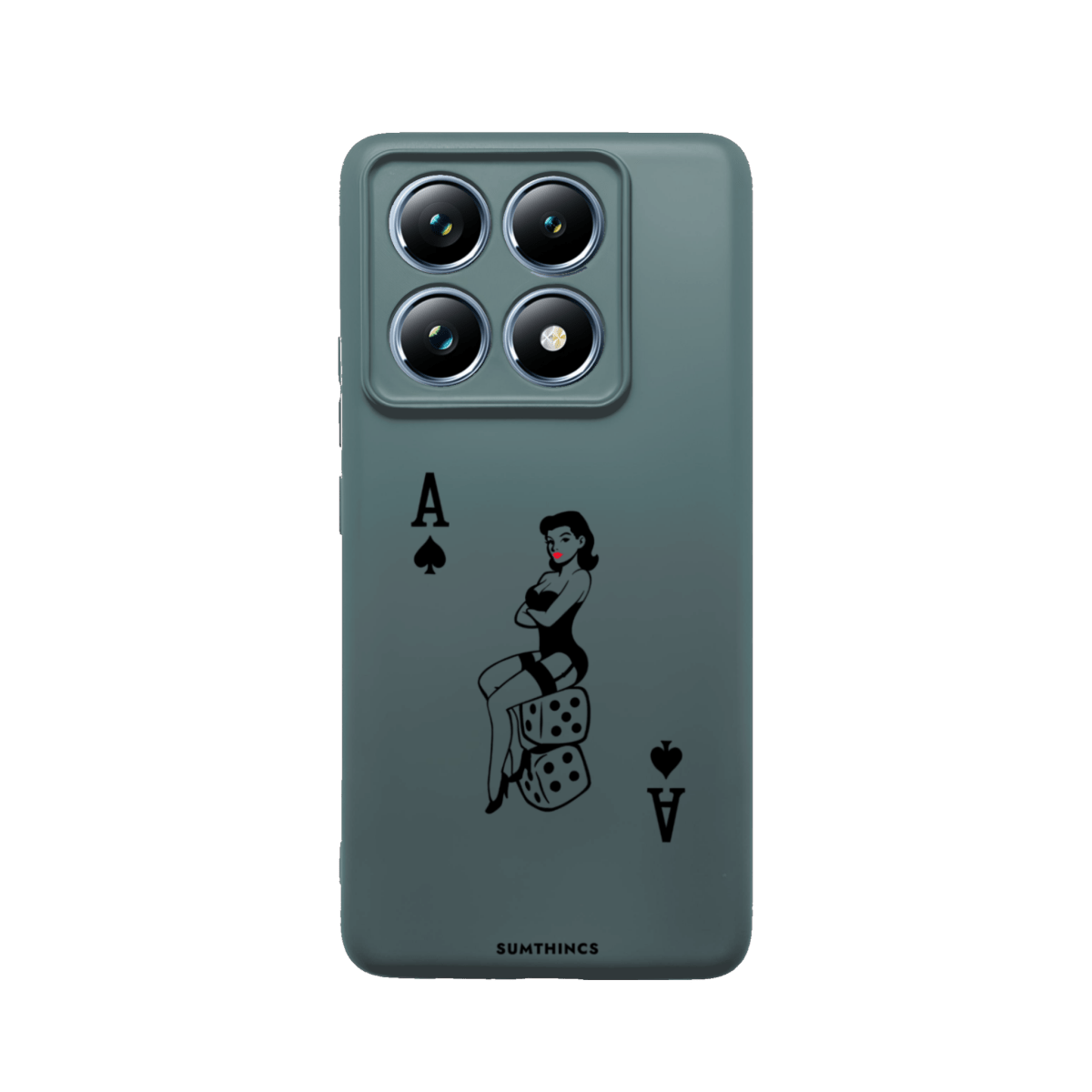 Xiaomi Mi 12T/12T Pro Ace Queen Premium Telefon Kılıfı Kaktüs Yeşili - SUMTHINCS