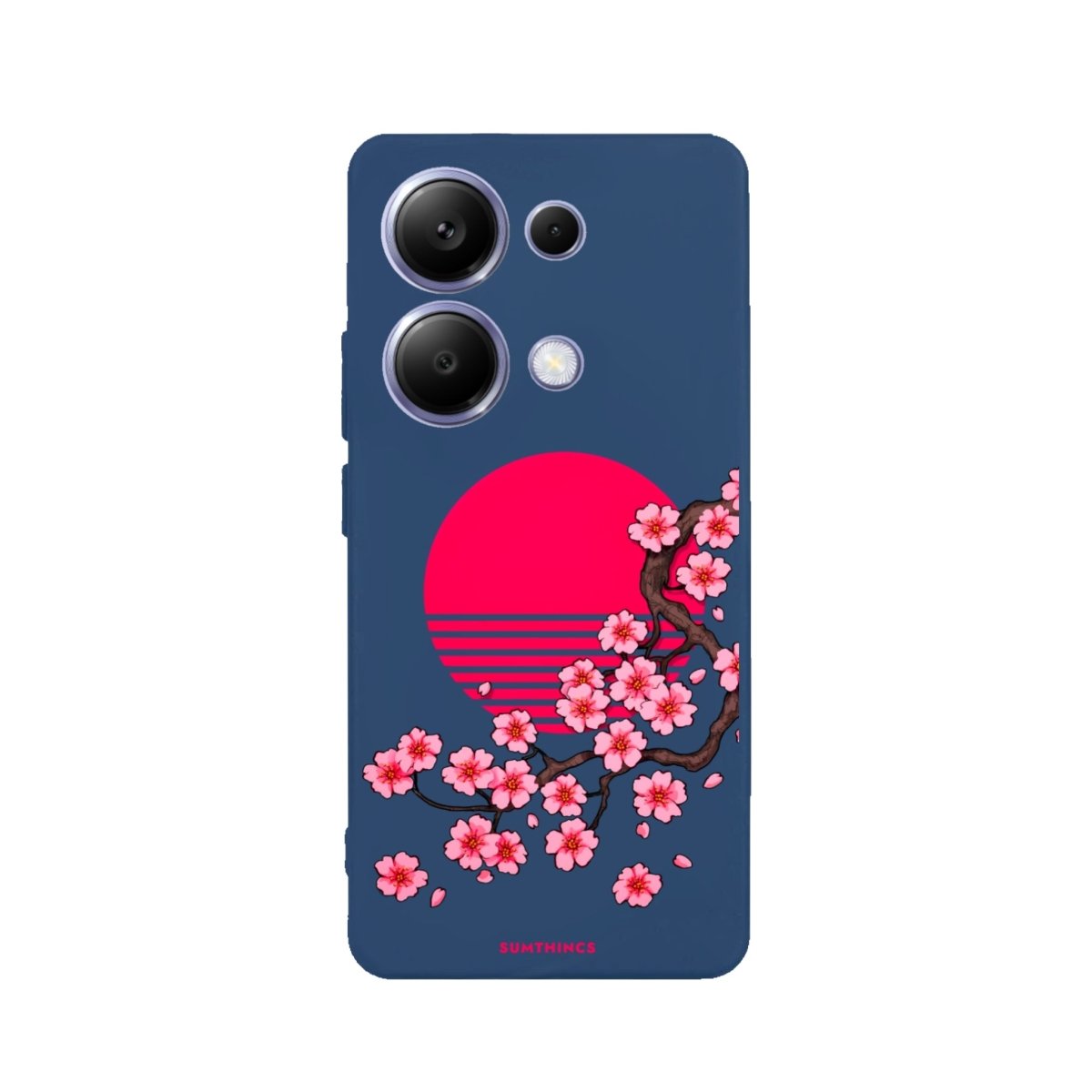 Xiaomi Mi 14T Pro Cherry Blossom Dawn Premium Telefon Kılıfı Pasifik Mavi - SUMTHINCS