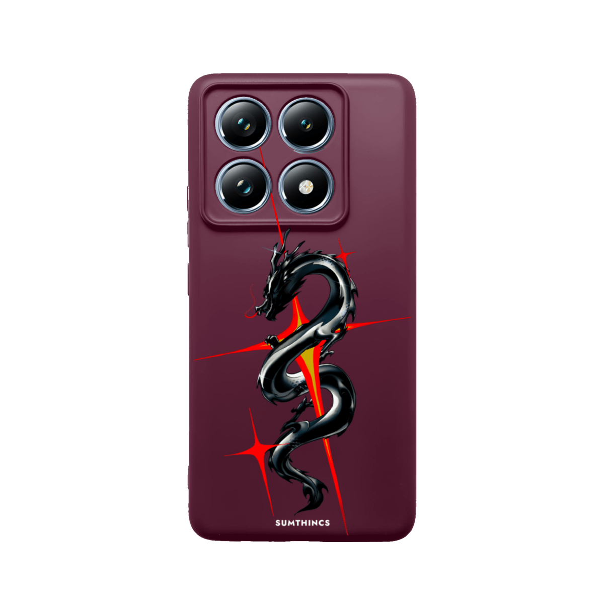 Xiaomi Mi 14T Pro Dragonflare Premium Telefon Kılıfı Bordo - SUMTHINCS