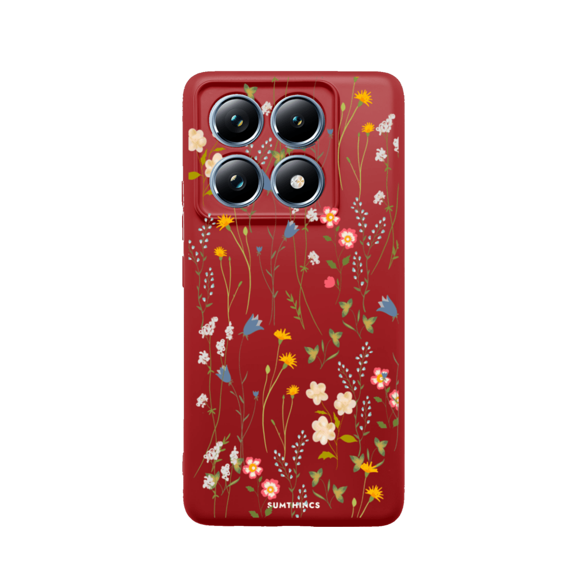 Xiaomi Mi 14T Pro Eternal Garden Premium Telefon Kılıfı Kırmızı - SUMTHINCS